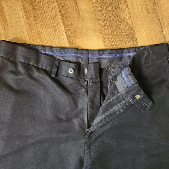 Croft & Barrow Mens Black 38x32 Pants - Picture 9 of 10